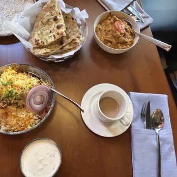 Momo Grill - Goat Biryani with yogurt. Garlic naan, eggplant heaven, and masala chai. - Himalayan/Nepalese Near Me - Sunnyvale, California Momo Grill - Goat Biryani with yogurt. Garlic naan, eggplant heaven, and masala chai. - Himalayan/Nepalese Near Me - Sunnyvale, California