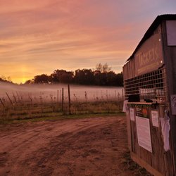 Ghostly Grove - The ticket booth at sunset, such a cool setting!