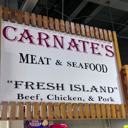 Carnate’s Meat and Seafood - Signage above