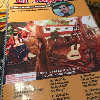 El Tapatio - The Menu Cover - Mexican Near Me - Page, Arizona El Tapatio - The Menu Cover - Mexican Near Me - Page, Arizona