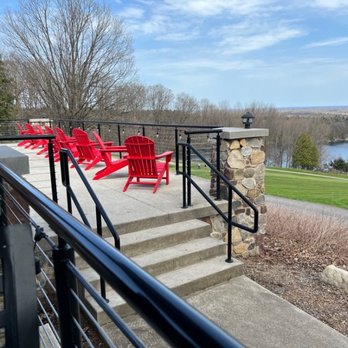 Yards Grille - View of the patio adirondack chairs. - American Near Me - Fayetteville, New York Yards Grille - View of the patio adirondack chairs. - American Near Me - Fayetteville, New York