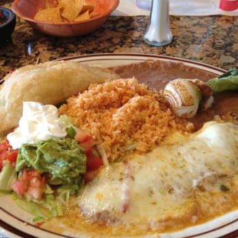 La Hacienda - Combo with Quesadilla de Masa and Chile Relleno!  Yum!! - Mexican Near Me - Draper, Utah
