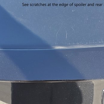 Bumper Buddies - Scratches on trunk at the edge of spoiler after spoiler "fix" - Body Shops Near Me - Riverside, California