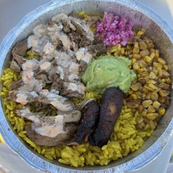 Jamaican Jerk Chicken Bowl - no beans, extra rice, extra chicken