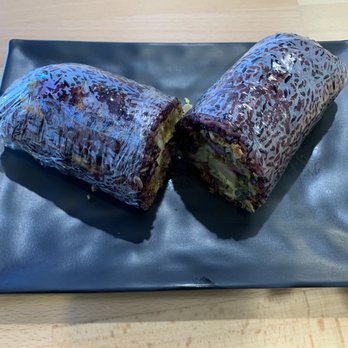 Yi Mei - Purple rice roll (with add-on sour pickle & egg & sausage - $9.75) - Taiwanese Near Me - San Gabriel, California