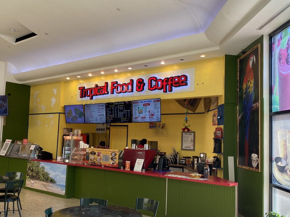 Tropical Food & Coffee Tropical Latin Coffee Logo