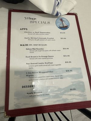 Menu photo 3 3 Flags Restaurant Lacey Township, NJ