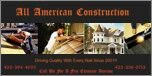 Slide of All American Construction