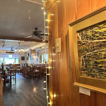 The Belvedere Restaurant - Local art adorns the walls of the Belvedere - Italian Near Me - Saranac Lake, New York