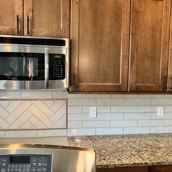 New backsplash with design.