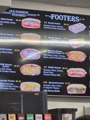 Menu photo 1 Main Street Footers Turlock, CA