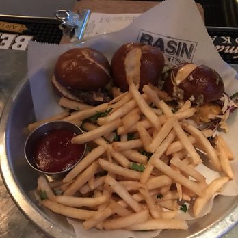 Basin 141 - BBQ rib sliders and fries plate $12 - Pubs Near Me - Montrose, California Basin 141 - BBQ rib sliders and fries plate $12 - Pubs Near Me - Montrose, California