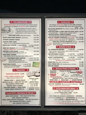 Menu photo 1 Full Moon BBQ Alabaster, AL