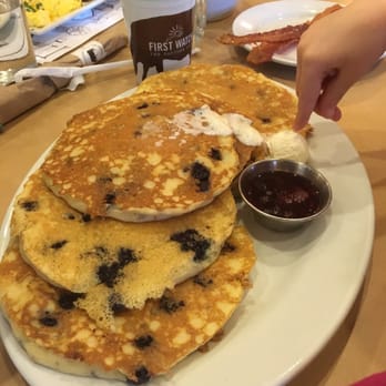First Watch - Silver dollar or bigger than your head?  Maybe some people like big pancakes when they ask for small ones? - Breakfast & Brunch Near Me - Worthington, Ohio