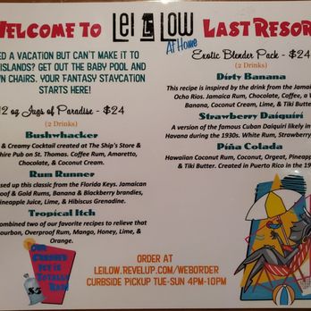 Lei Low - LEI LOW TO GO MENU - Cocktail Bars Near Me - Houston, Texas Lei Low - LEI LOW TO GO MENU - Cocktail Bars Near Me - Houston, Texas