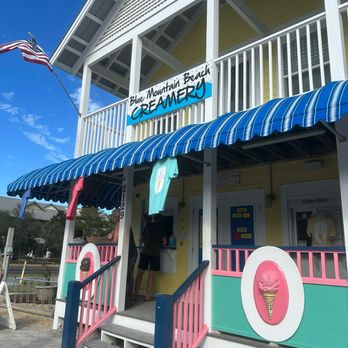 Blue Mountain Beach Creamery - Outside - Ice Cream & Frozen Yogurt Near Me - Santa Rosa Beach, Florida Blue Mountain Beach Creamery - Outside - Ice Cream & Frozen Yogurt Near Me - Santa Rosa Beach, Florida