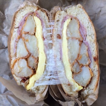 Safeway - Breakfast sandwich with provolone, ham, eggs, potato wedges and focaccia - Grocery Near Me - San Jose, California Safeway - Breakfast sandwich with provolone, ham, eggs, potato wedges and focaccia - Grocery Near Me - San Jose, California