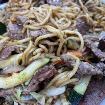 Chief’s Da Tiki Bar - Beef yakisoba, too much ginger flavor - Tiki Bars Near Me - Bonita, California Chief’s Da Tiki Bar - Beef yakisoba, too much ginger flavor - Tiki Bars Near Me - Bonita, California