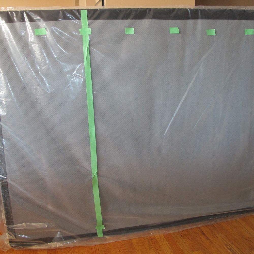 Sleep Country - Painter's tape indicates where the 2.5" wide slats are along the top of the "boxspring". - Furniture Stores Near Me - Calgary, Alberta Sleep Country - Painter's tape indicates where the 2.5" wide slats are along the top of the "boxspring". - Furniture Stores Near Me - Calgary, Alberta