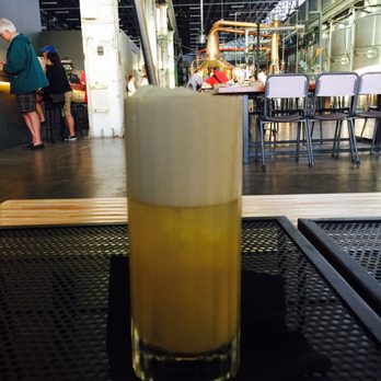 Starward New World Distillery - Brunswick Fizz: Wine Cask whisky with vermouth, lemon, simple syrup, and egg white - Distilleries Near Me - Port Melbourne, VIC