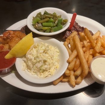 Empire Diner - 2/21/23 $12.99 New York Steak & Shrimp promo with fries - Diners Near Me - Sparks, Nevada