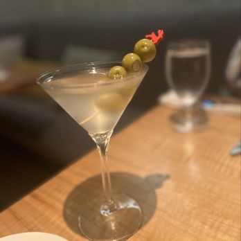 Mad & Vin - Dirty martini with blue cheese stuffed olives - New American Near Me - Solvang, California Mad & Vin - Dirty martini with blue cheese stuffed olives - New American Near Me - Solvang, California