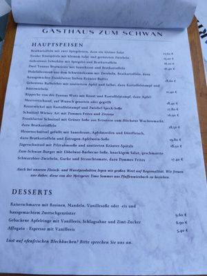 Menu photo 2 Zum Schwan Frankfurt, HE Menu photo 2 Zum Schwan Frankfurt, HE