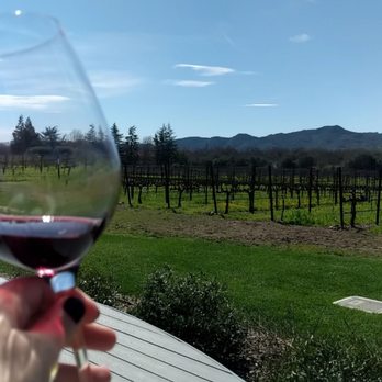 Goosecross Cellars - Views from the back of the building. - Wineries Near Me - Yountville, California