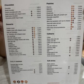 La Pallaresa - Menu - Coffee & Tea Near Me - Barcelona, B