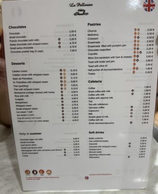 Menu photo 2 La Pallaresa Barcelona, B