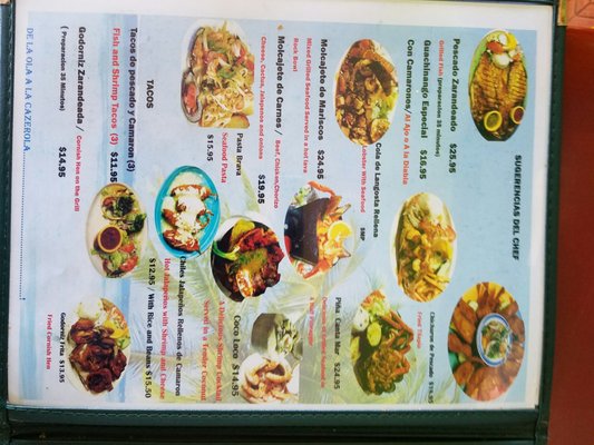 Menu photo 3 Mariscos Las Islitas Santa Maria, CA