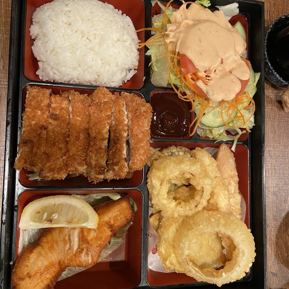 Bashamichi Sushi and Bar - 3 Items Bento Box - Japanese Near Me - Millbrae, California Bashamichi Sushi and Bar - 3 Items Bento Box - Japanese Near Me - Millbrae, California
