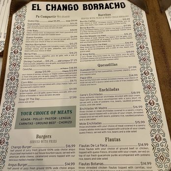 El Chango Borracho - Menu - Mexican Near Me - Gretna, Louisiana El Chango Borracho - Menu - Mexican Near Me - Gretna, Louisiana