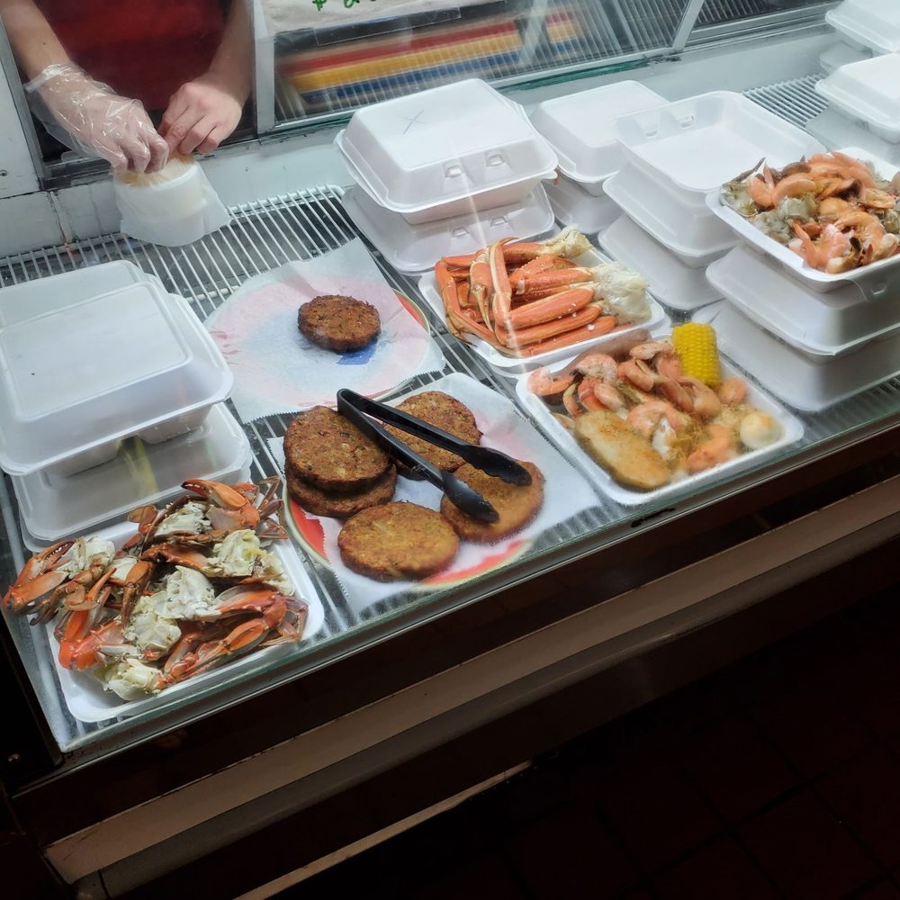 Mr Sharks - a display of seafood items - Seafood Near Me - Jacksonville, Florida Mr Sharks - a display of seafood items - Seafood Near Me - Jacksonville, Florida