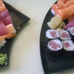 Sushi Naka - De entrada para a refeição executiva, vem uma quantidade bem honesta de excelentes sushis.