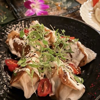 The Moderne - Shrimp and crab Gyoza /Dumplings my favorite dish! - Tapas/Small Plates Near Me - Orlando, Florida The Moderne - Shrimp and crab Gyoza /Dumplings my favorite dish! - Tapas/Small Plates Near Me - Orlando, Florida