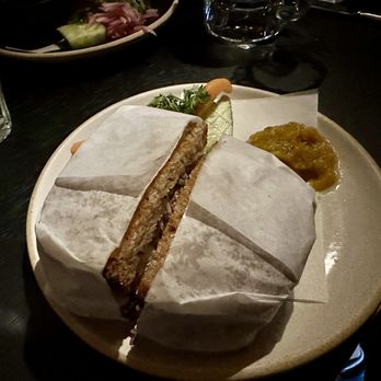 La Jefa - Pastrami de Lengua sandwich (housemade pastrami, chili-manzano relish, coleslaw, chili mayo, sandwich bread) - Cafes Near Me - Philadelphia, Pennsylvania