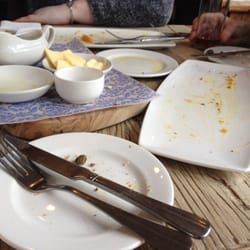 The Plough - We didn't really like the first course, but we thought we'd eat every scrap of it anyway. Only joking! Bloody gorgeous, mate.