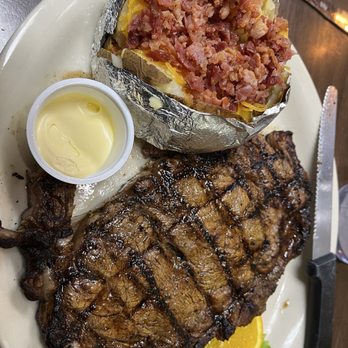 Catfish Round Up - Ribeye with loaded potato - Fish & Chips Near Me - Seminole, Oklahoma