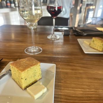 Clean Slate Wine Bar - Jalapeño cornbread - Wine Bars Near Me - Solvang, California