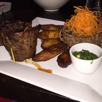 Travesias - Argentina style churassco with Moro and platano maduro - Latin American Near Me - Bronx, New York Travesias - Argentina style churassco with Moro and platano maduro - Latin American Near Me - Bronx, New York