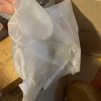 McDonald's - Close up of plastic glove - Burgers Near Me - D'Iberville, Mississippi