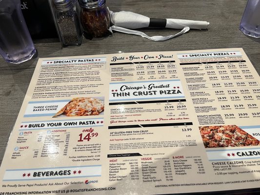Menu photo 1 Rosati's Pontoon Beach Pontoon Beach, IL