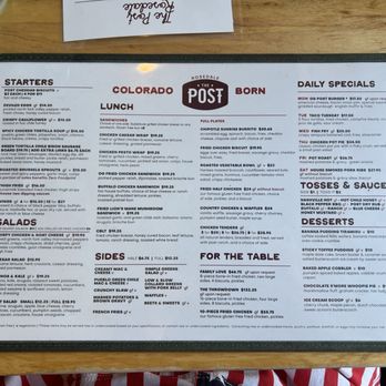 The Post Colorado - Rosedale - Menu - Chicken Shop Near Me - Denver, Colorado The Post Colorado - Rosedale - Menu - Chicken Shop Near Me - Denver, Colorado