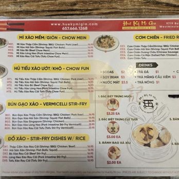 Hue Ky Mi Gia - Menu 2026 - Noodles Near Me - Westminster, California
