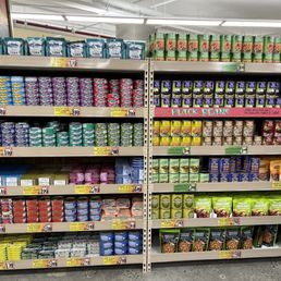 Well stocked shelves Well stocked shelves