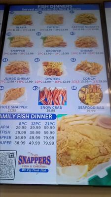 Menu photo 4 Snapper Fish & Chicken Mcnabb North Lauderdale, FL