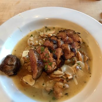 Industrial Eats - #5: rare duck breast w chanterelles in wine sauce - Pizza Near Me - Buellton, California Industrial Eats - #5: rare duck breast w chanterelles in wine sauce - Pizza Near Me - Buellton, California
