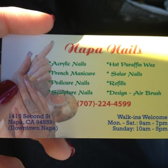 Napa Nails - Their business card & services. - Nail Salons Near Me - Napa, California Napa Nails - Their business card & services. - Nail Salons Near Me - Napa, California