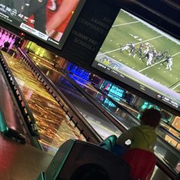 VIP bowling area with bumper lanes, $10 extra for the bumpers!!!